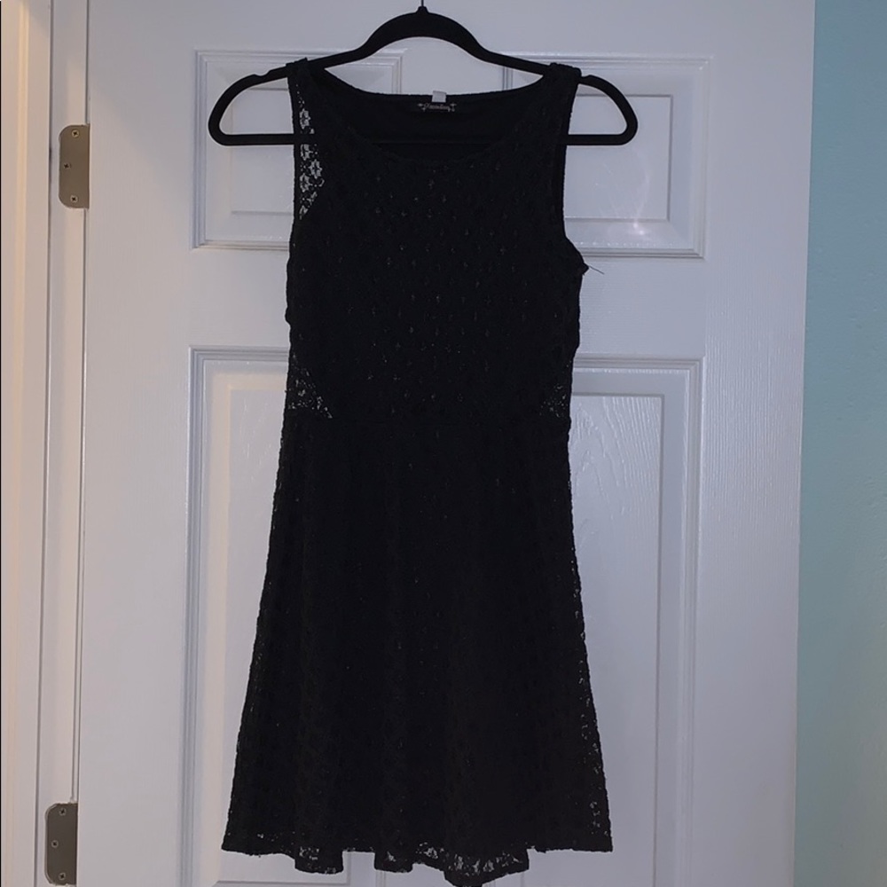 Little black lace dress